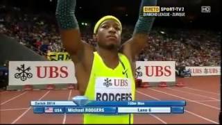 Men's 100m IAAF Diamond League Zurich 2014