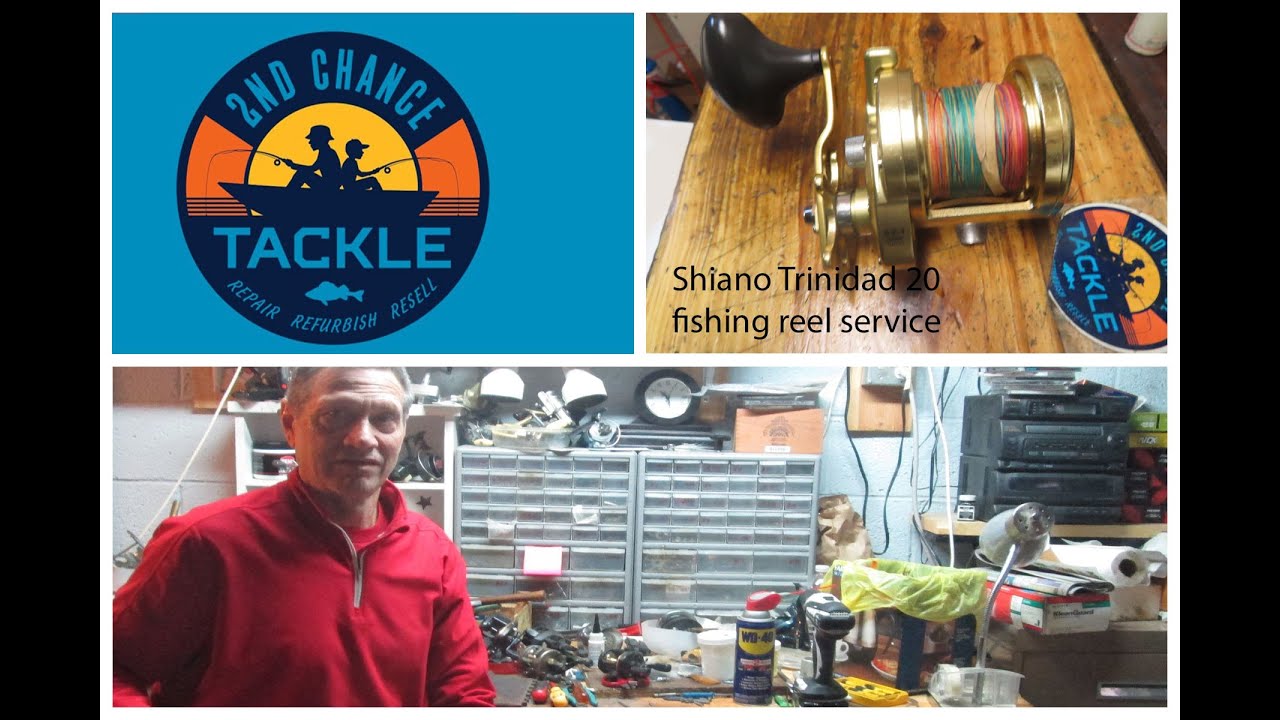 Shimano Trinidad 20 fishing reel how to take apart and service 