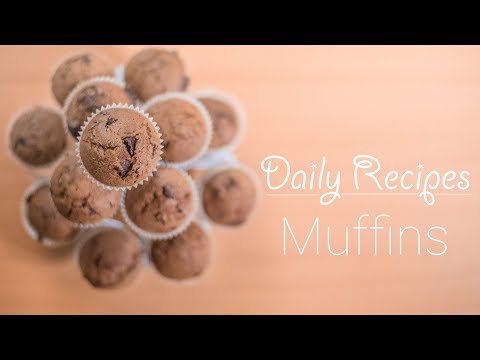 Blaubeermuffins Backen (Rezept) || Baking Blueberry Muffins (Recipe) || [ENG SUBS]. 