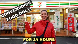 Eating ONLY at Japanese CONVENIENCE STORES for 24 hours!