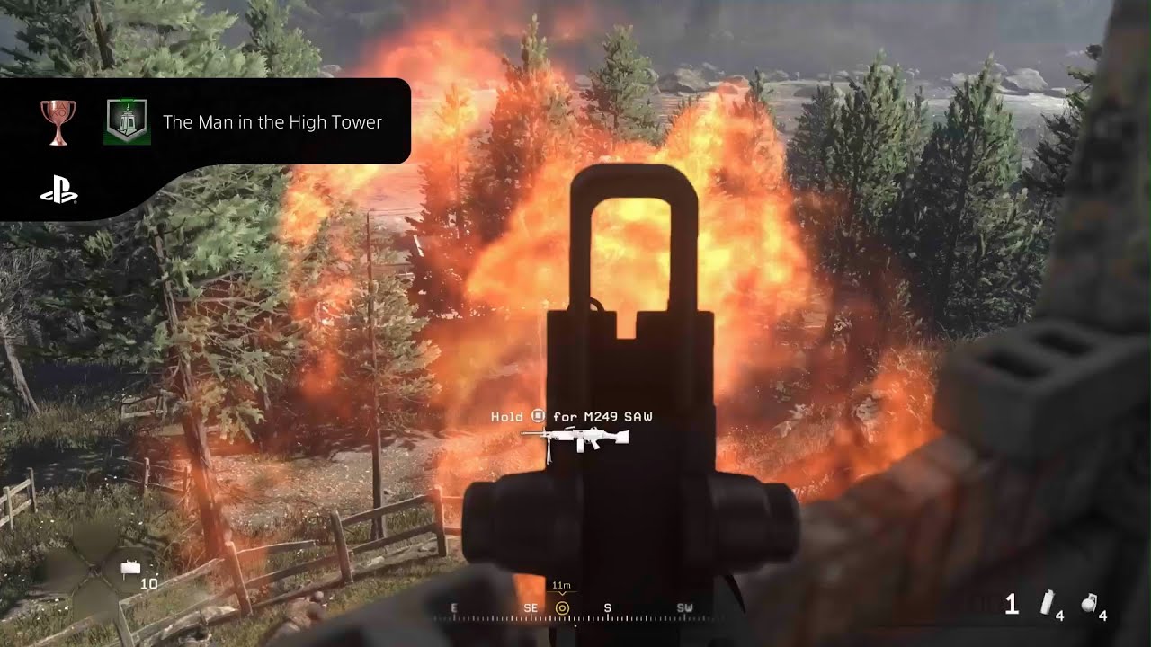 Call of Duty® 4 Modern Warfare – The Man in the High Tower 🥉🏰🚀 | Find & Use Hidden Cache in ‘Heat’🎮🔥