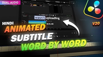 DaVinci Resolve 20 New Features! Hindi Subtitles + Word-by-Word Captions (2 Methods)
