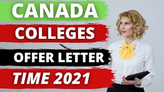 CANADA COLLEGE OFFER LETTER TIME in 2021 - 2022 | CANADIAN COLLEGES