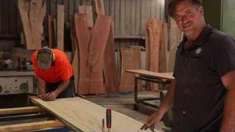 How to Square End & Cut One Straight Edge on your Live Edge Slab