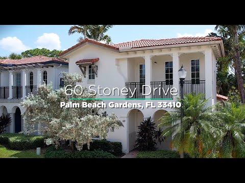 60 Stoney Drive, Palm Beach Gardens, FL home video tour