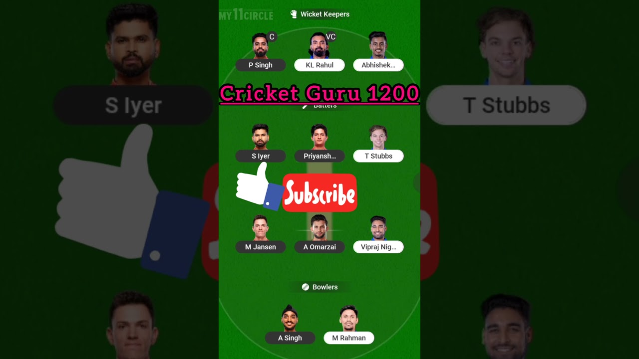 Punjab Kings vs Delhi Capitals Today Dream11 Prediction Team || PBKS vs DC || 