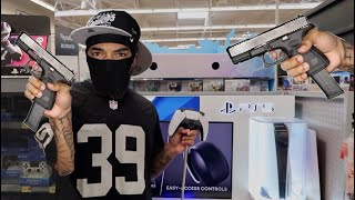 I took my GLOCK to Walmart! 🔫 *Free PS5*