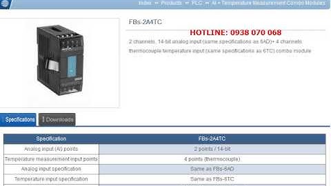 Fatek FBs-2A4TC, FBs-2A4RTD