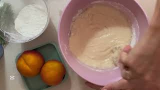 Peach Cake 🍑 Soft, Juicy & Easy to Make! Homemade Dessert Recipe screenshot 1