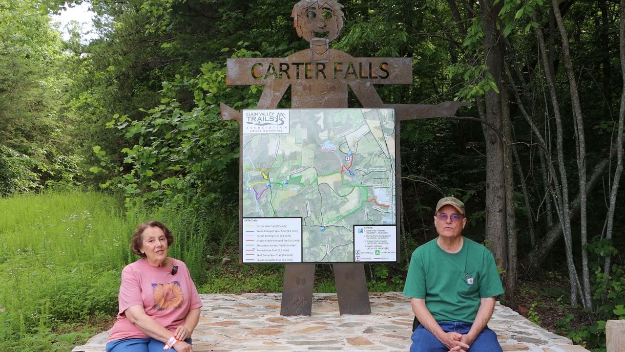Carter Falls Trailhead & Tour Elkin NC YouTube