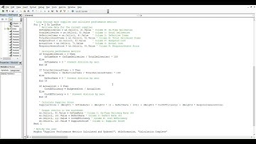 Supply Chain Analysis with VBA Automation 78 – Automate Supplier Performance Tracker with VBA