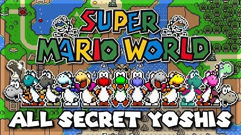 All Secret Yoshi Colors in Super Mario World | Super Nintendo [Original SNES Capture & Emulator]