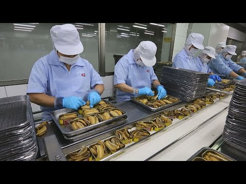 鮪魚罐頭-台灣美食│Canned Tuna Processing Line in Factory-Taiwanese Food