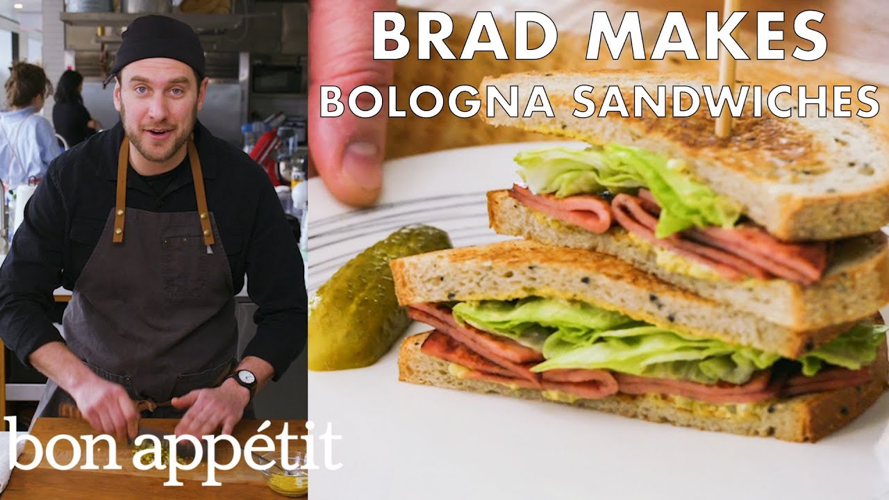 Brad Makes Fried Bologna Sandwiches   From the Test Kitchen   Bon Apptit