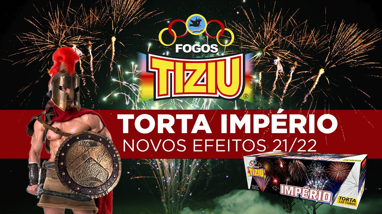 Torta Império | 128 Tubos | Fogos Tiziu