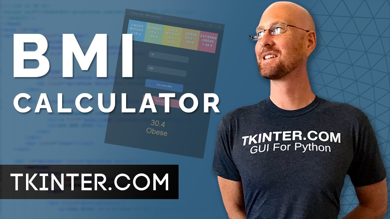 Build A BMI Fitness Calculator App - Tkinter Projects 1 - YouTube