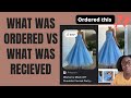 Amazon what was ordered vs what was received viral prom dress