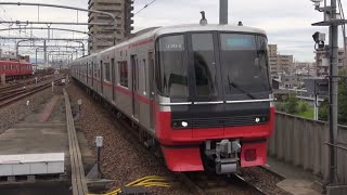 1340列車 急行 吉良吉田行 名鉄 3300系3304F④全検明け 鳴海駅4番線 到着  2021年10月18日(月)撮影