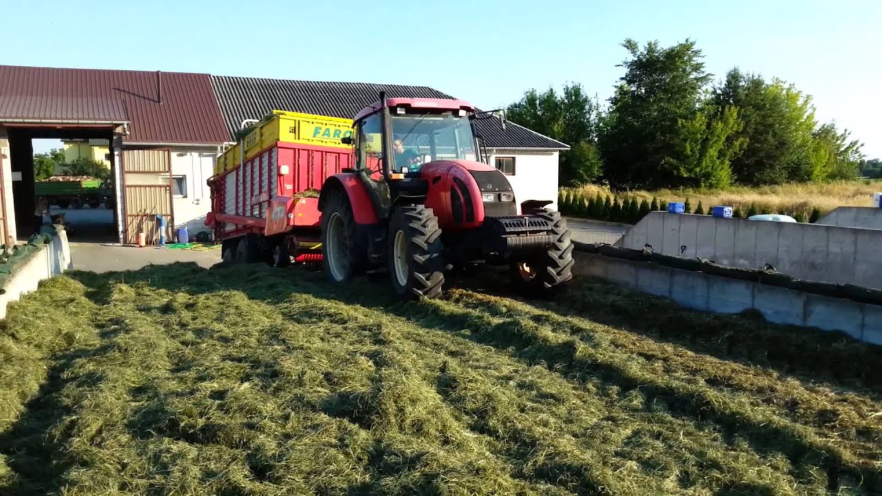 Zetor Forterra 11441 + Pottinger Faro 4000 wjazd na pryzmę
