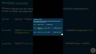SQL GROUP BY vs HAVING – Quick Difference#SQLCourse #LearnSQL #DataAnalysis #SQLTables #SQLBasics
