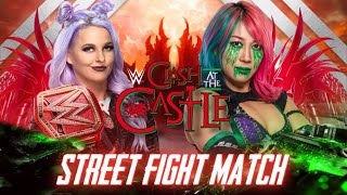 WWE 2K22 clash at the castle candice lerae vs asuka raw universal womens championship screenshot 4