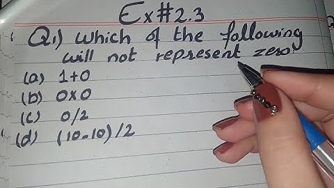 Which of the following will not represent zero 1+0 0×0 0/2 (10-10)/2