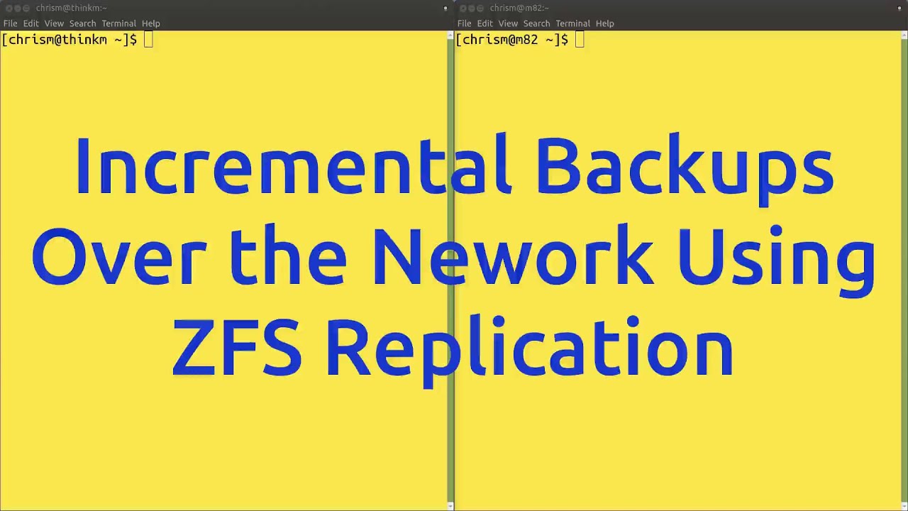 Using Zfs Replication For Incremental Backups Over Ssh On Linux