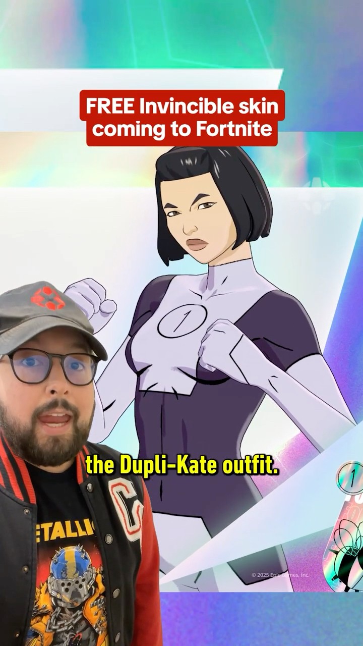You can get Invincible's Dupli-Kate for FREE by completing quests in Fortnite! #fortnite #invincible