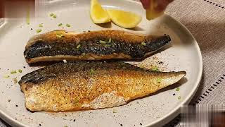 鹽烤鯖魚。挪威薄鹽鯖魚