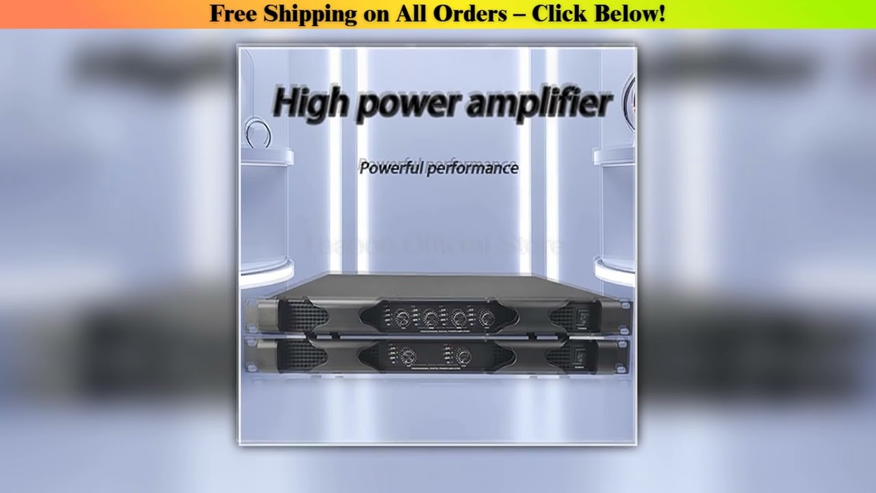 2400 Watts 2/4 Channel Post Power Amplifier Hifi High Power Professional Digital Sound Amplifier