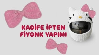 Kadife İpten Kolay Fiyonk Yapımı 🎀