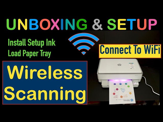 HP Envy 6020 Unboxing, Setup, Connect To WiFi, Install SetUp Ink, Load  Paper & Wireless Scanning !! - YouTube