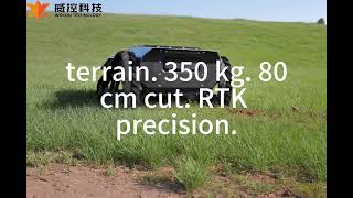 Our tracked mower doesn't care about your terrain Factory-direct from Wekon Robot.