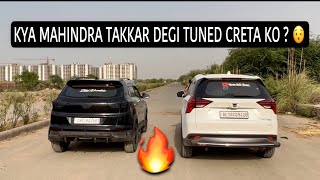 Hyundai Creta 1.6 Tuned vs Mahindra Xuv700 Petrol Drag Race🚀| Winner ??😈 #creta #xuv700 #dragrace
