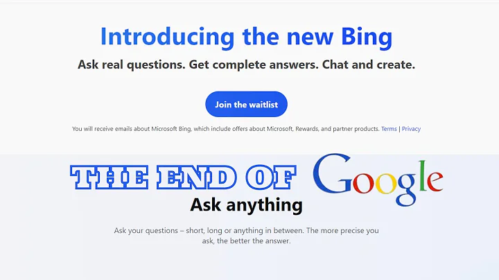 Microsoft's Bing and Edge with AI-powered search replacing Google
