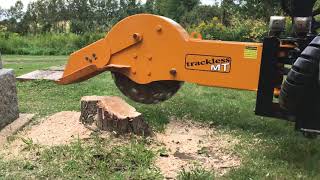 Easy Way to Remove a Stump with Trackless MT