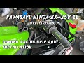 Installing Domino Racing grips on the Kawasaki Ninja ZX-25R SE | #modified