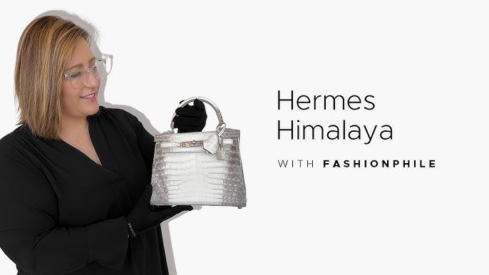 Hermes Blanc Himalayan Himalaya Crocodile Birkin 30 Handbag Bag