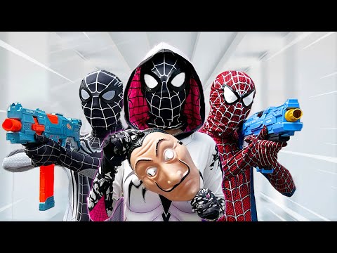 TEAM SPIDER-MAN Battle In Real Life || Catch SPIDER-GIRL If You Can , NERF WAR !! ( Live Action )
