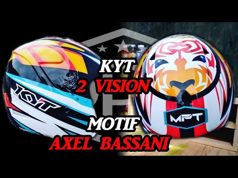 repaint helm halface kyt 2 vision motif 