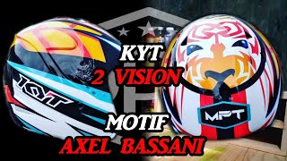repaint helm halface kyt 2 vision motif ( Axel Bassani )