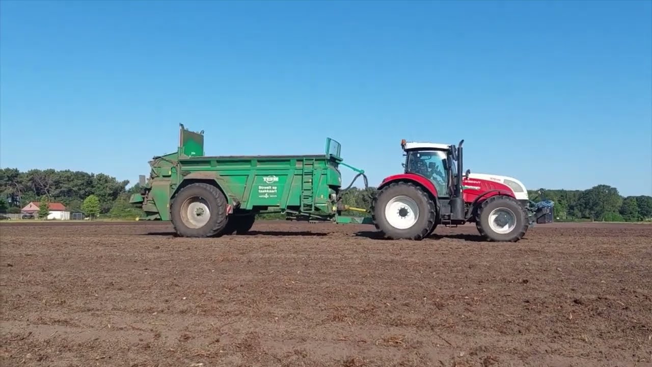 Bietengrond in de boomteelt. Het opbrengen van de grond.