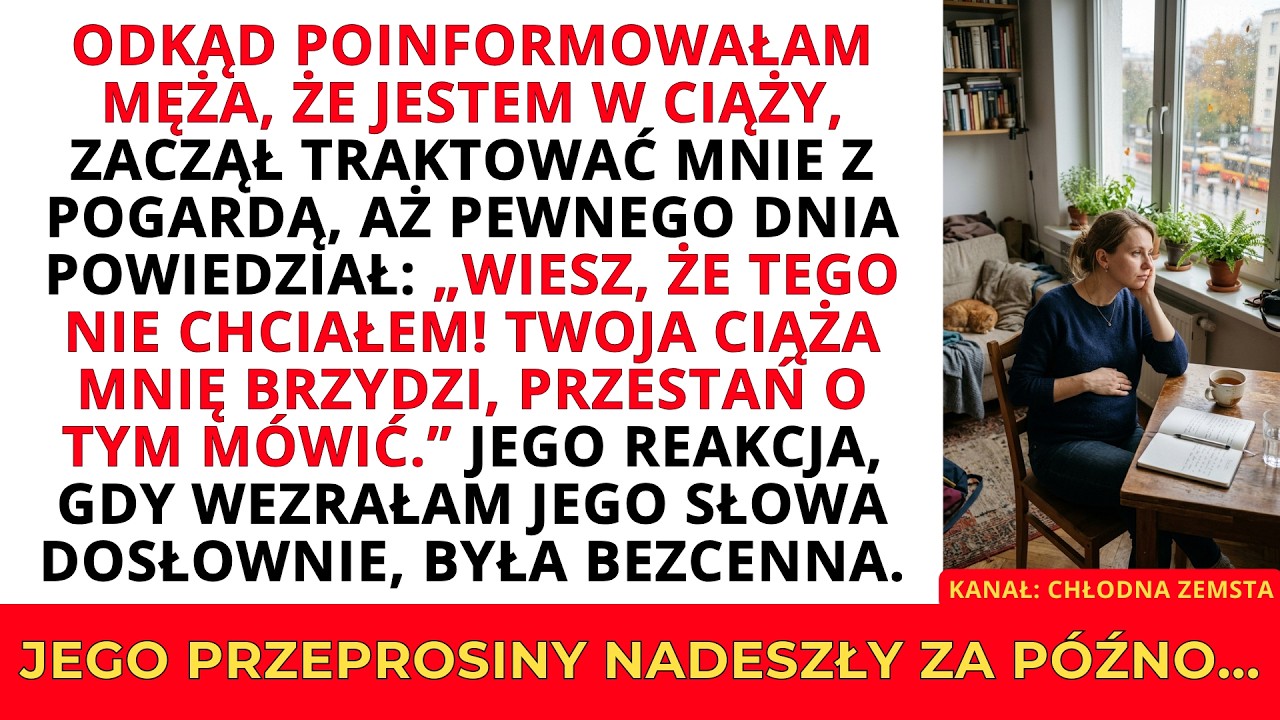Stałam w kuchni, a mój mąż wrzeszczał, że moja ciąża go brzydzi. „Przestań o tym mówić. Mam tego dość" – rzucił, odsuwając talerz żurku, który ugotowałam specjalnie dla niego. Siedem lat...