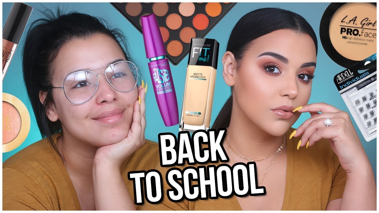 BACK TO SCHOOL Makeup Tutorial Using DRUGSTORE PRODUCTS Quick