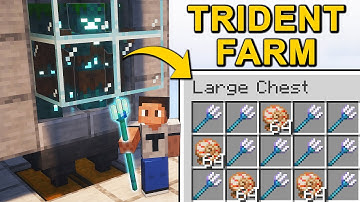 The BEST Trident Farm in Minecraft 1.21 (Tutorial)