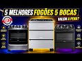 OS MELHORES FOGÕES 5 BOCAS PARA 2026 / Será que Valem A Pena?