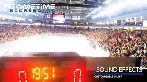 Embedded sound effect - GAMETIME Scoreboard features