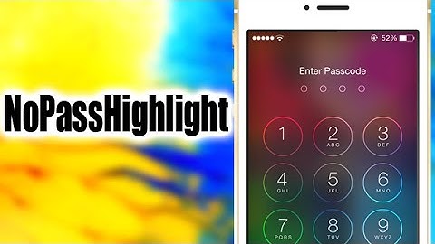 NoPassHighlight - iOS 7 Jailbreak Cydia Tweak