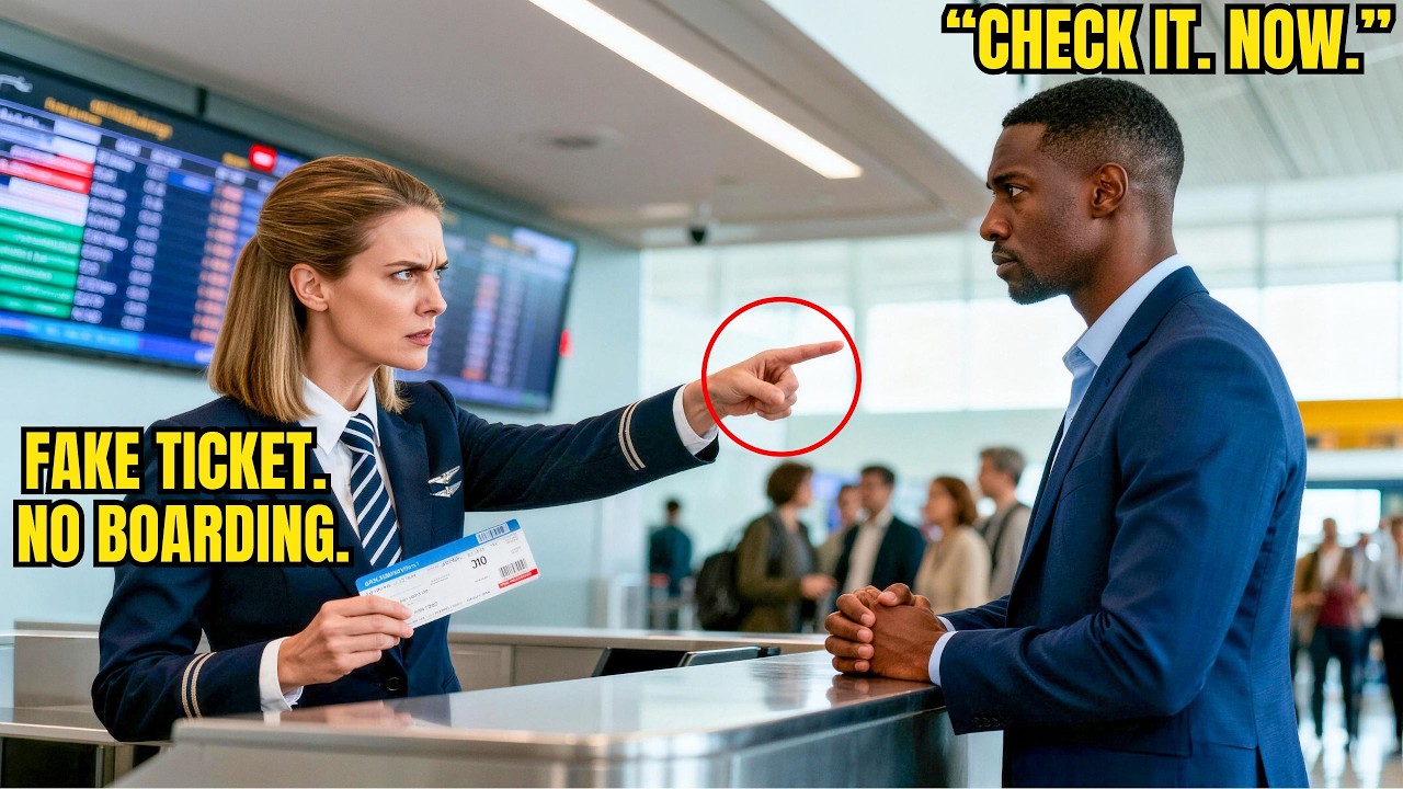 Gate Agent Accuses Him of Fraud — Then He Reveals Who He Actually Is