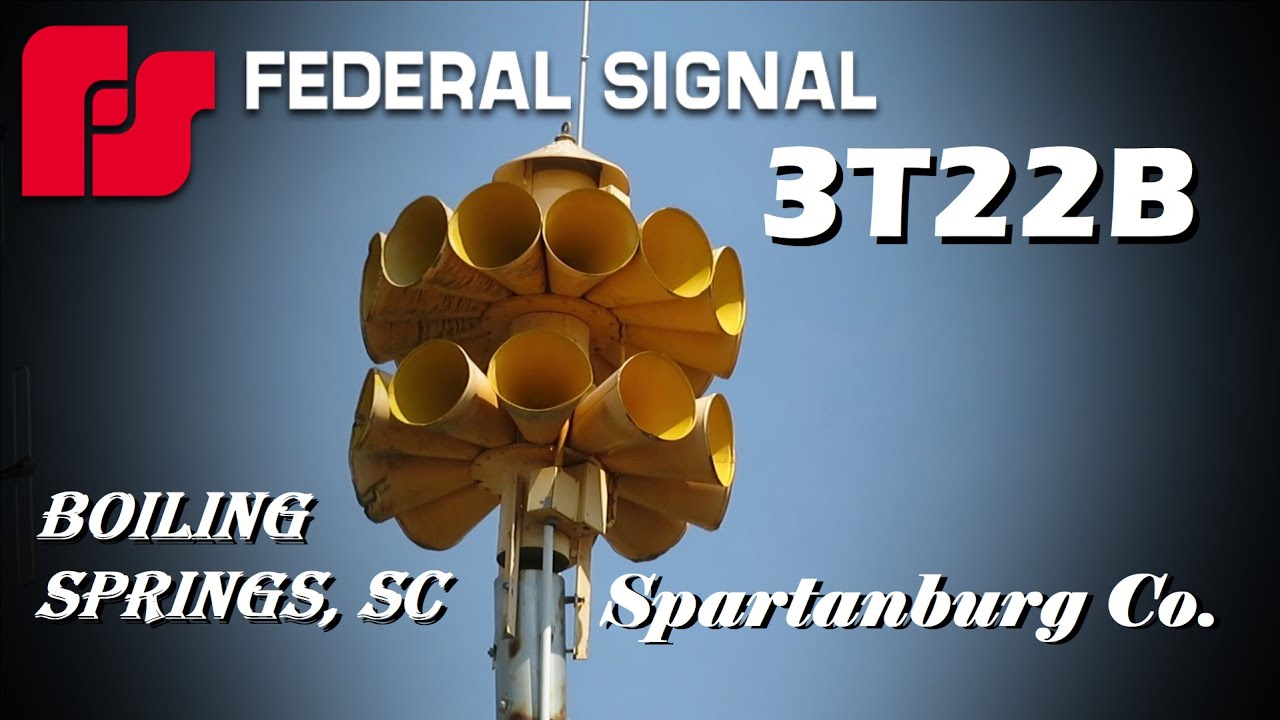 Federal Signal 3T22B - 3 Minute Alert & Attack - Boiling Springs, SC